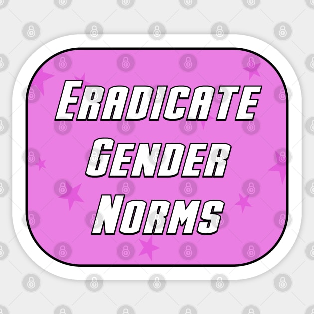 Eradicate Gender Norms Sticker by Football from the Left